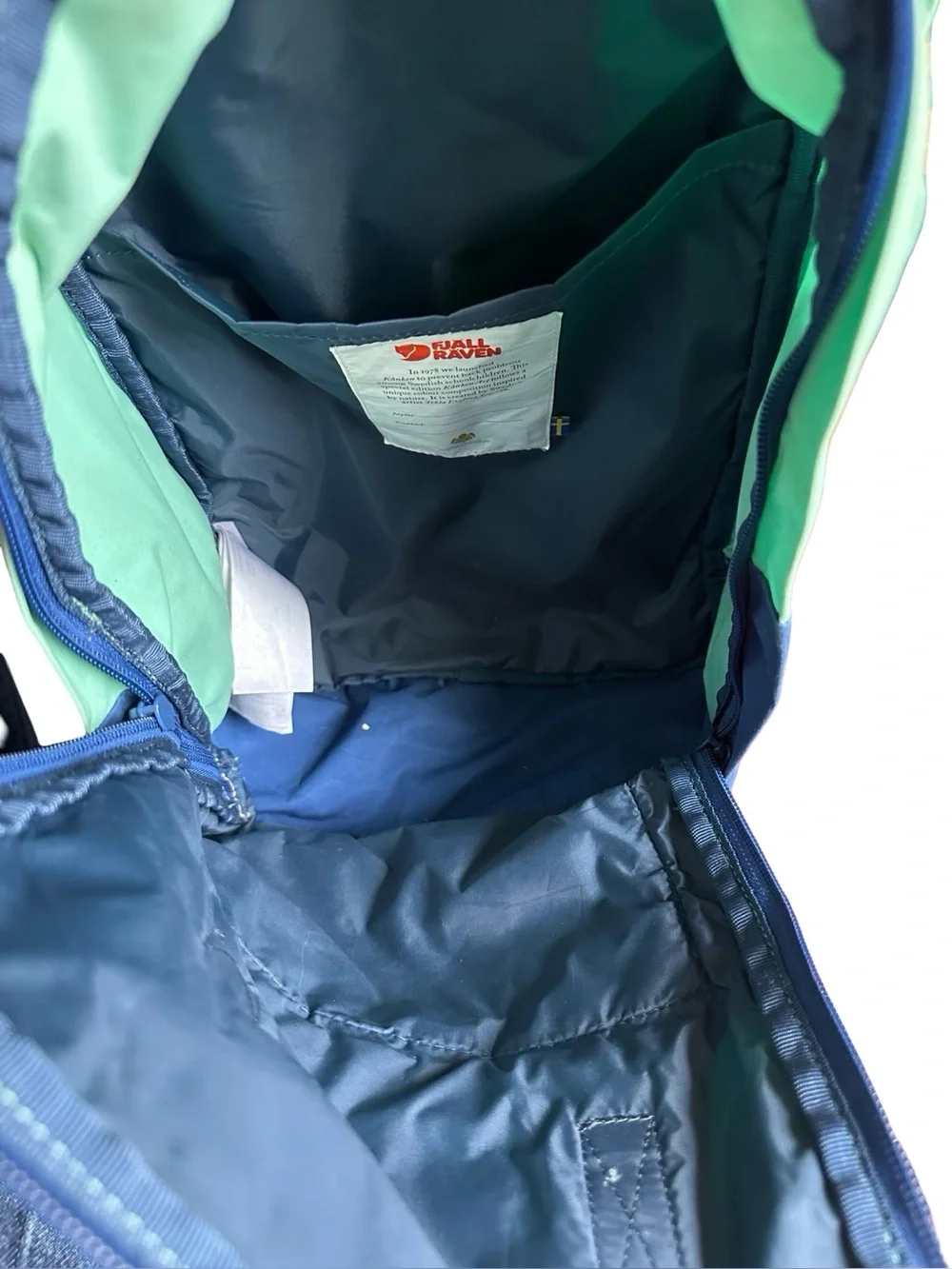 Fjällräven Kånken Art Laptop Backpack in the Coast Line-Sky 15in Water Repellent - Picture 7 of 11